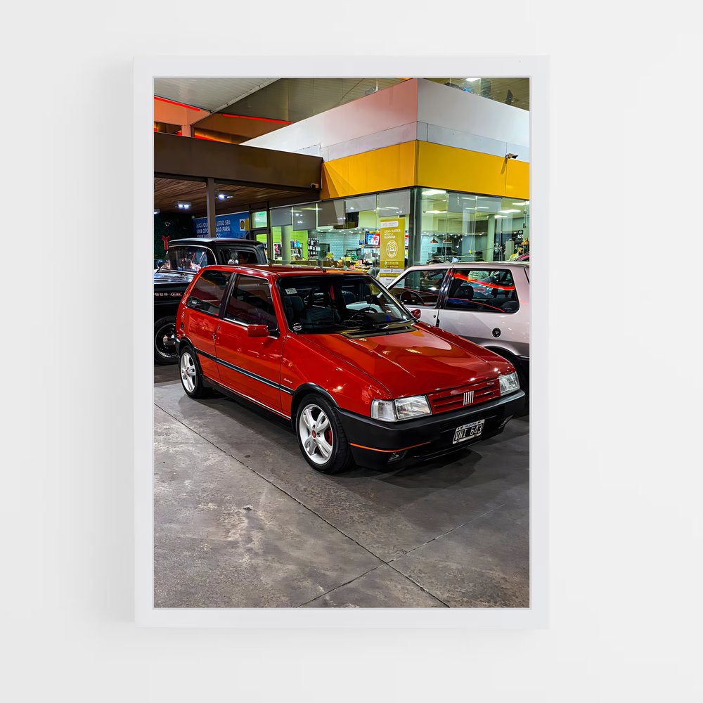 Poster Uno turbo – affiche Fiat (vue 3)